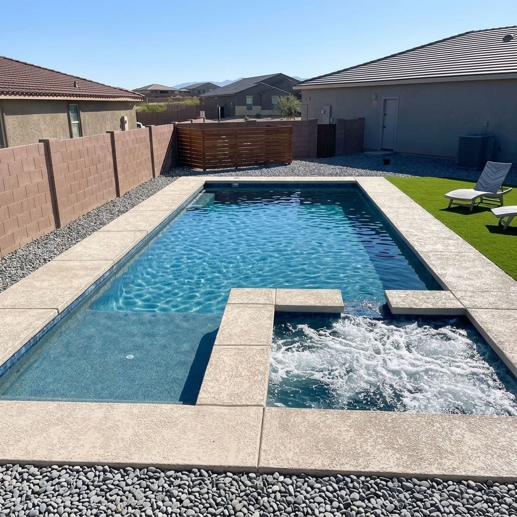 Fort Lowell Heritage Pool completed build