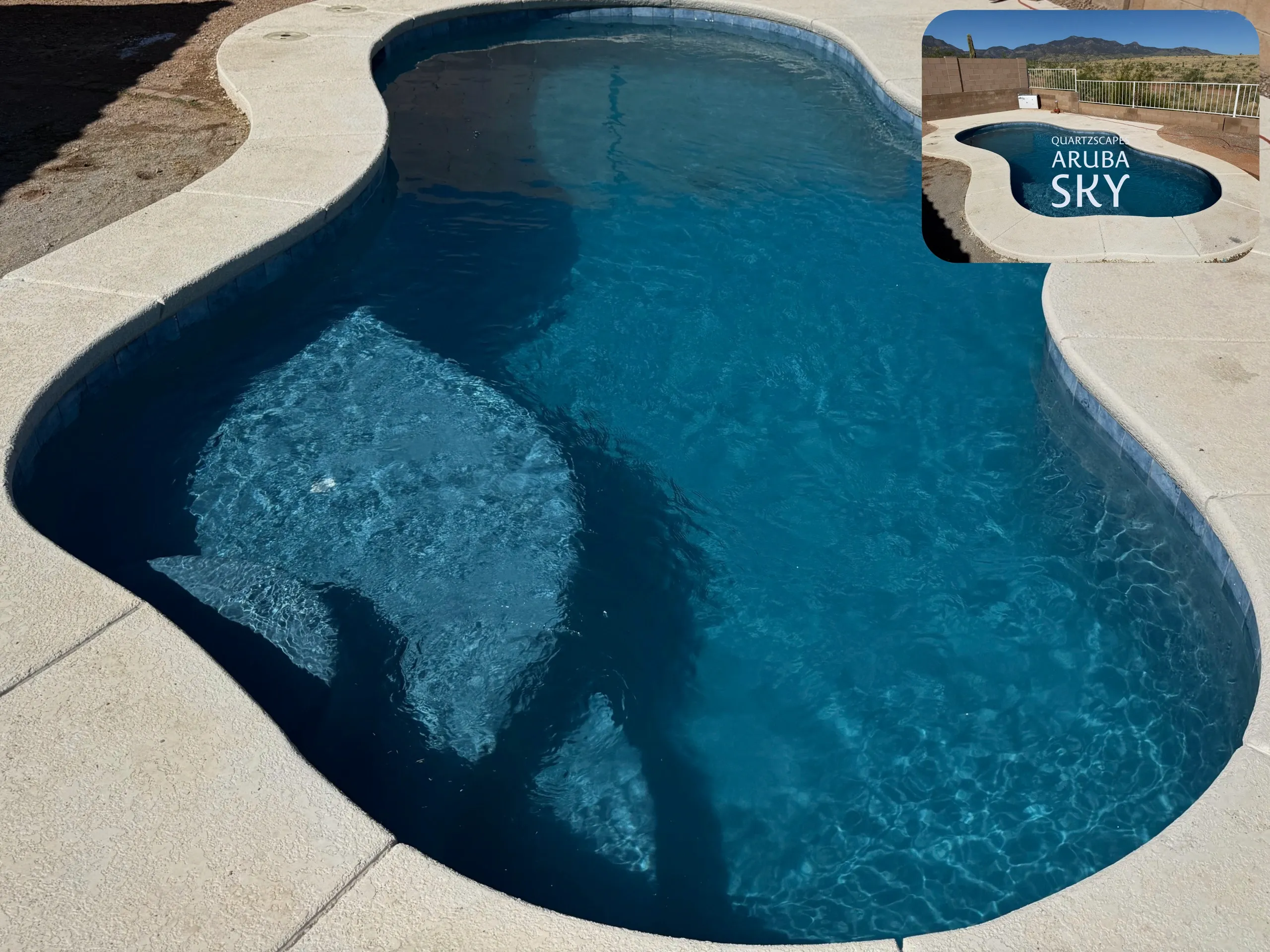 Desert Oasis pool water feature detail