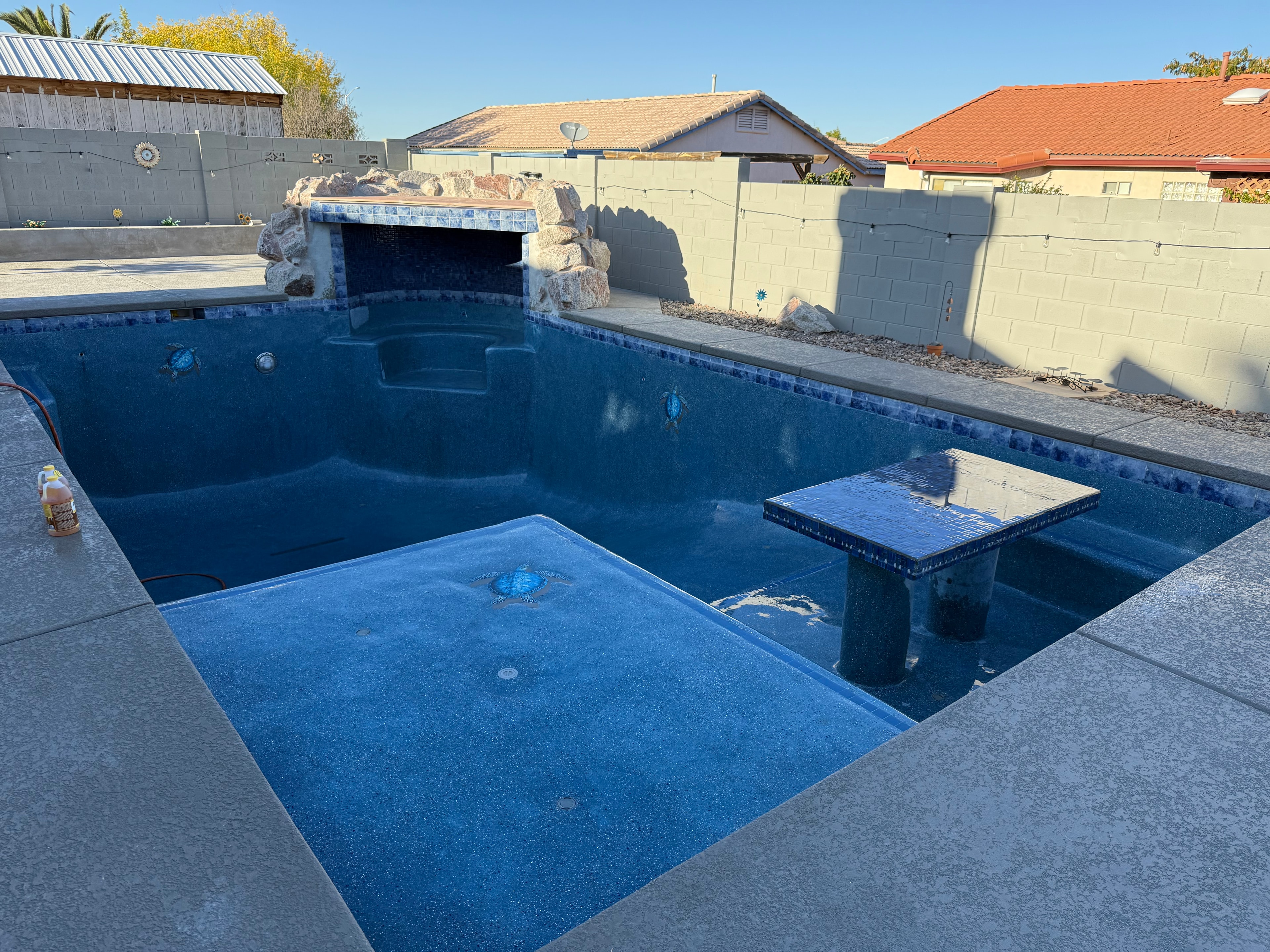 Lap Pool clean concrete deck detail