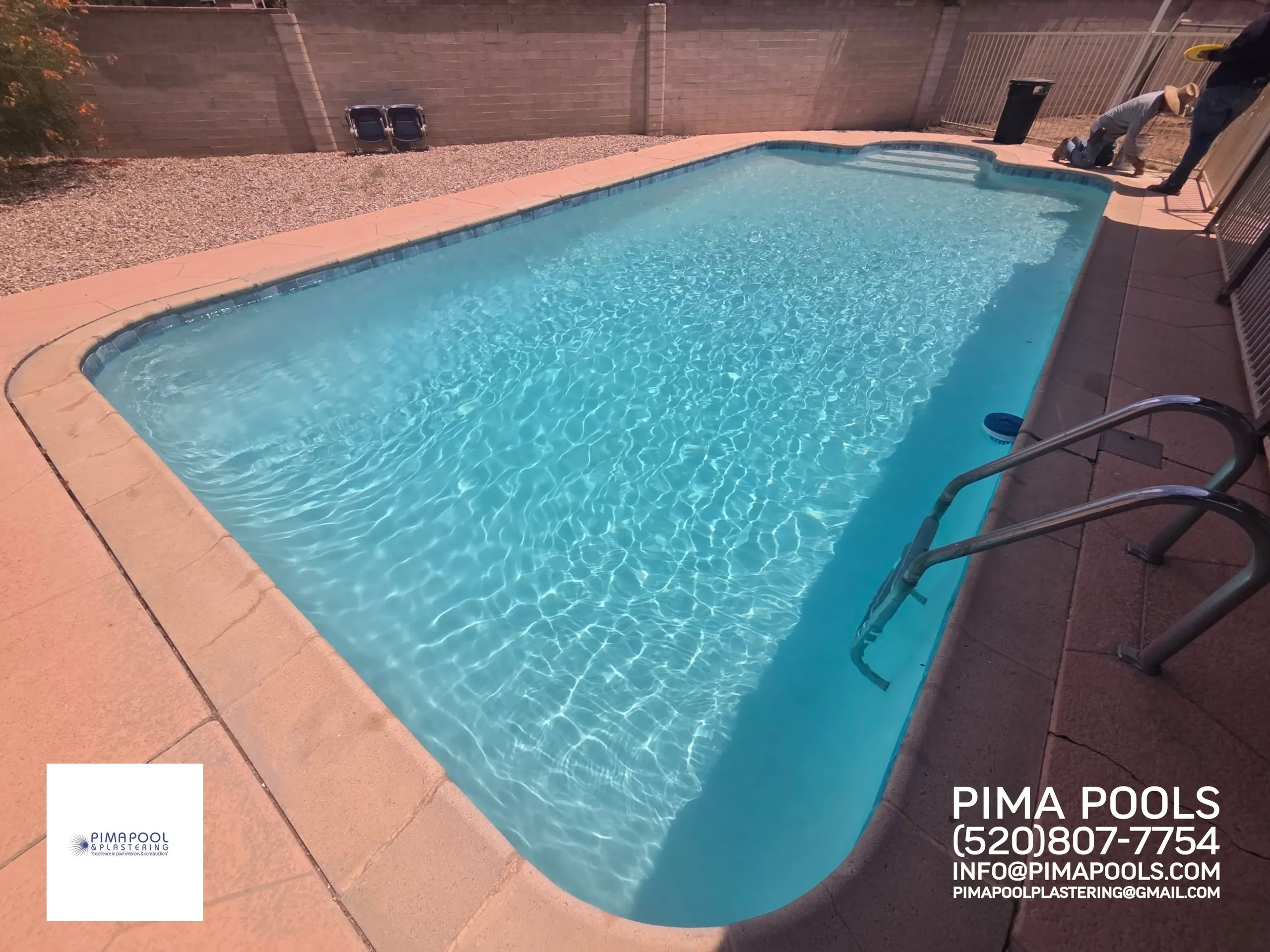 Pool deck resurfacing renovation completed