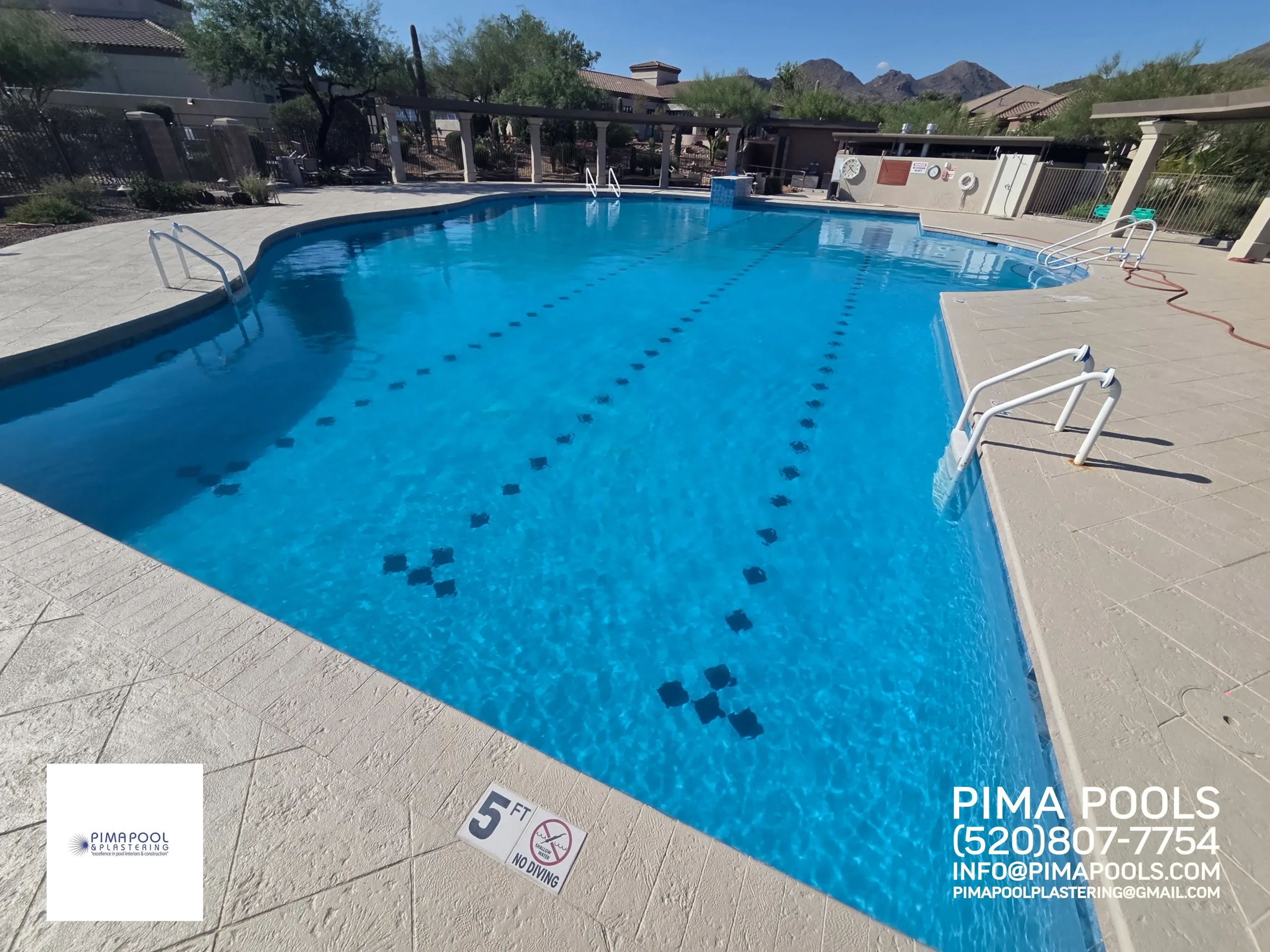 Luxury pool renovation completed project